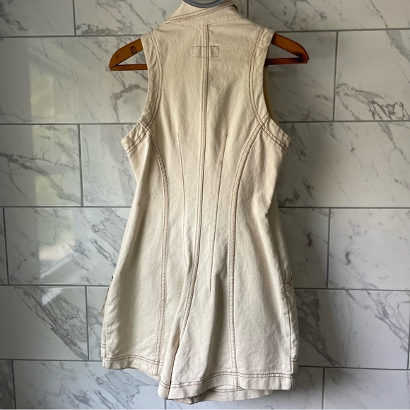 🏷️ VINTAGE Fore Warned Denim Skort/Jumper/Romper - Picture 8 of 15
